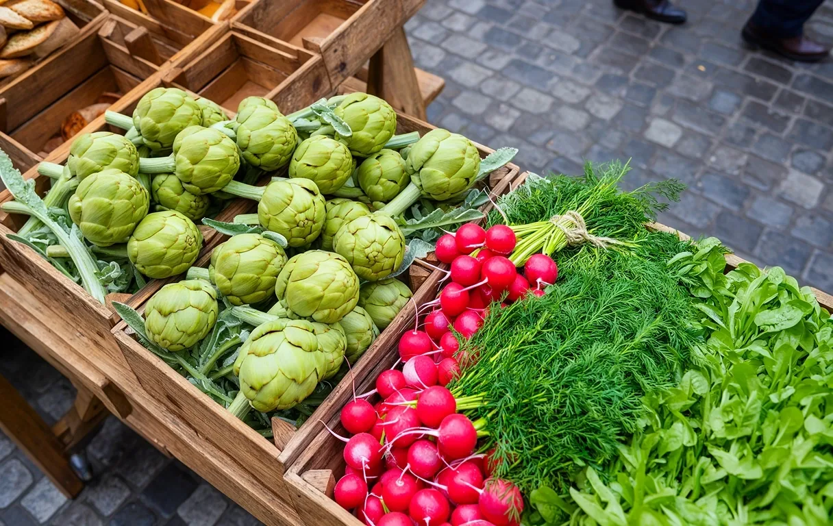 Marché local lyonnais